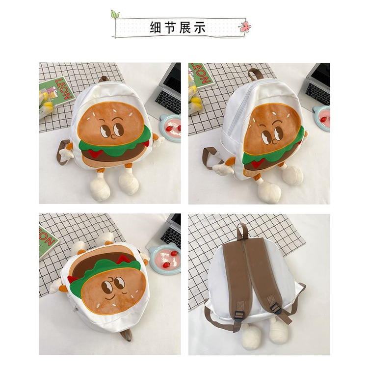 Balo Vải Canvas Cỡ Lớn In Hình Bánh Quy Dễ Thương Thời Trang 2023 Cho Nữ