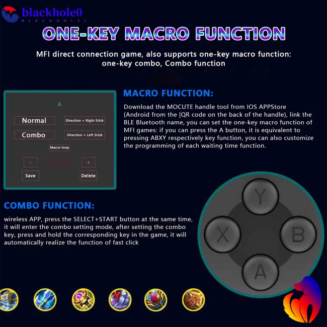 Tay Cầm Chơi Game Trái Phải Có Thể Sạc Lại Cho Điện Thoại Android / IOS