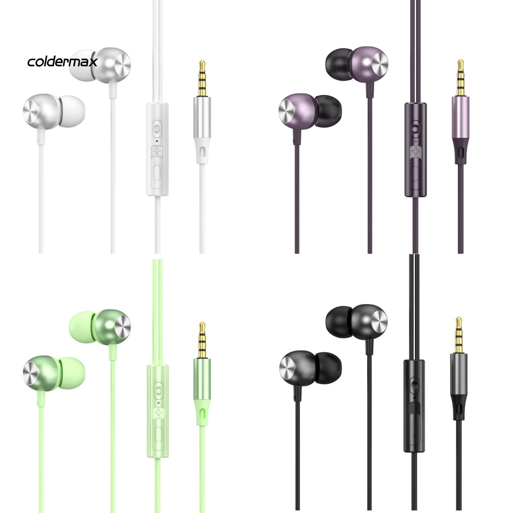 Tai Nghe Nhét Tai Jack 3.5mm Âm Thanh Stereo Sống Động Cho Điện Thoại
