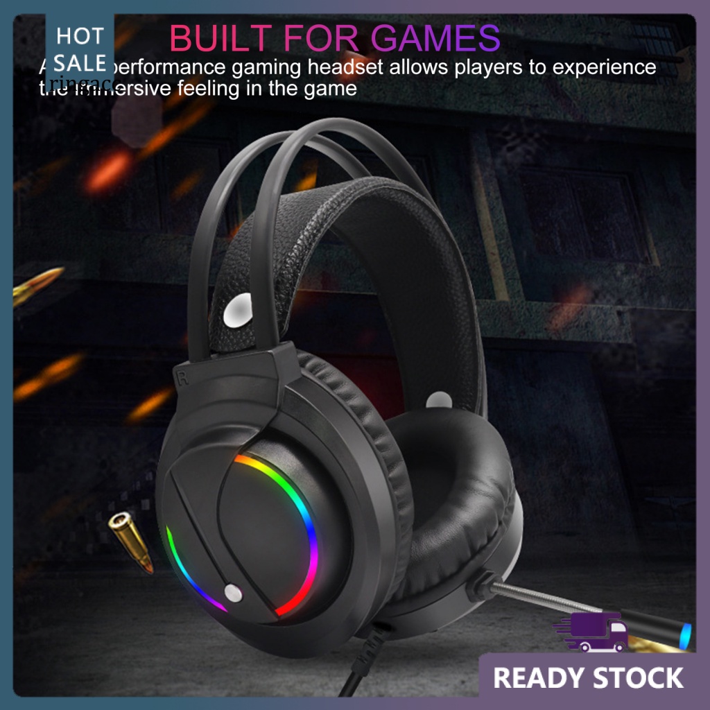 Tai Nghe Chụp Tai RGA K1 RGB Có Micro Và Đèn LED Dùng Để Chơi Game