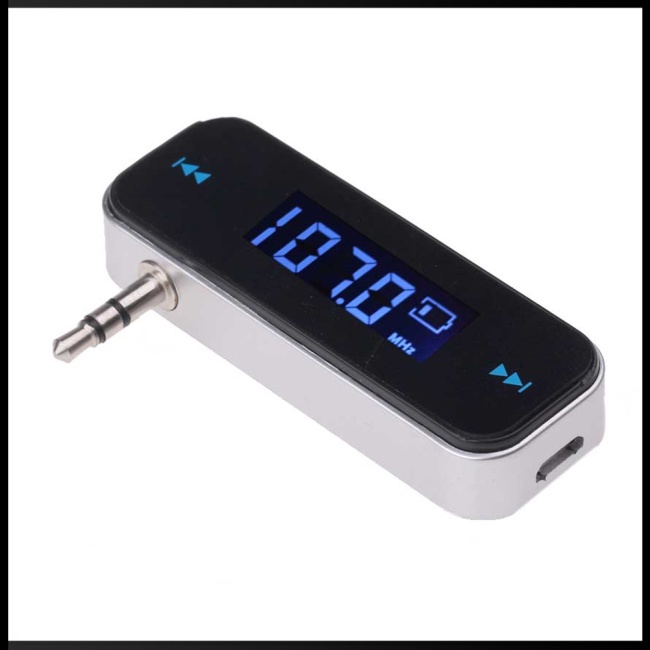 Thiết Bị Truyền Tín Hiệu Fm Không Dây Mini Màn Hình Lcd 3.5mm Cho Xe Hơi Android