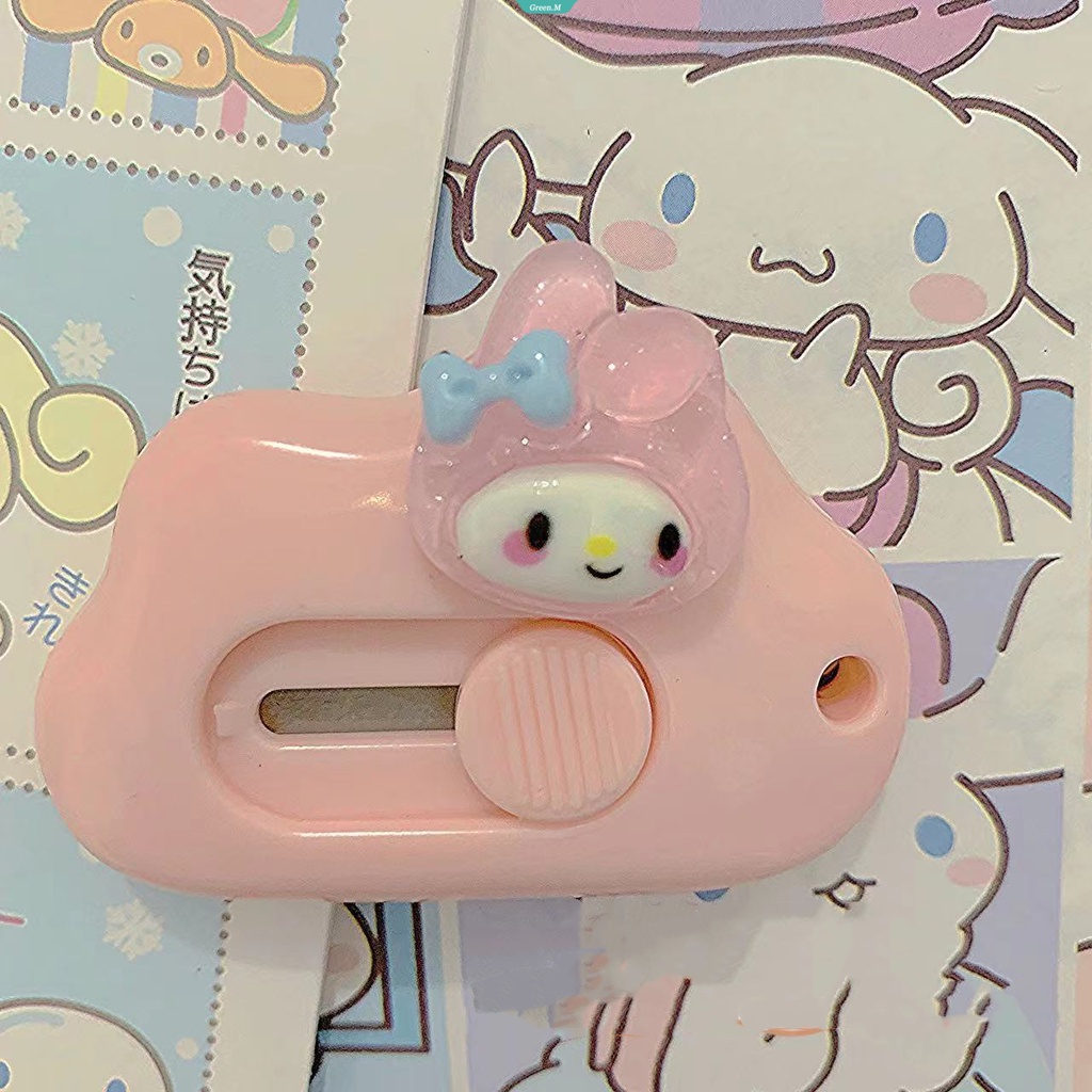 Dao Cắt Giấy Hình Cinnamoroll Màu Trắng Hồng Dễ Thương
