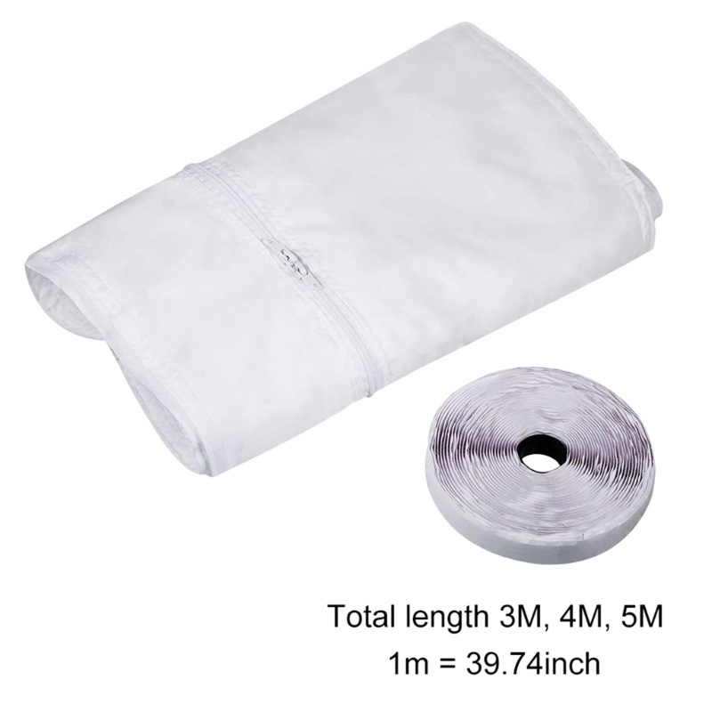 Khung Dán Bảo Vệ Máy Điều Hòa Không Khí Di Động Có Khóa Kéo Và Keo Dán