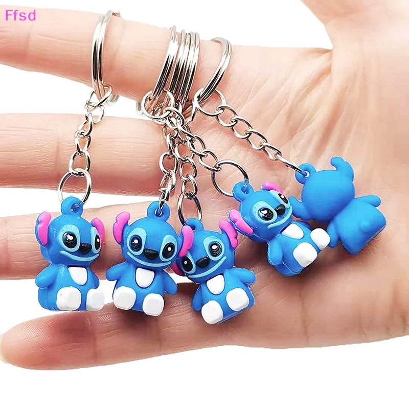 {Ffsd} Set 2 Móc Khóa Búp Bê Stitch Hoạt Hình Dễ Thương Cho Bé Trai Và Bé Gái * Bán Chạy