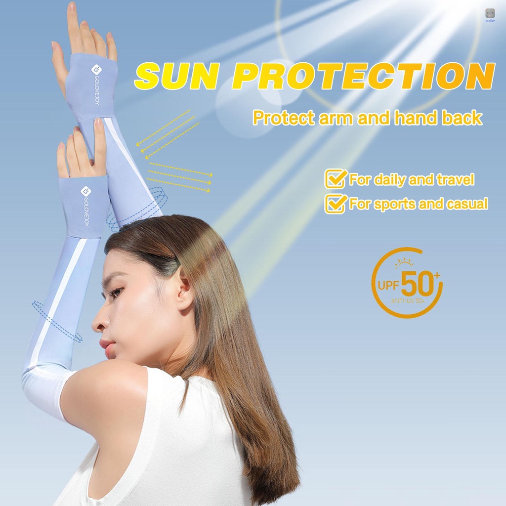 Găng Tay Chống Nắng UV Có Lỗ Ngón Tay Cái Bảo Vệ Khi Lái Xe Golf