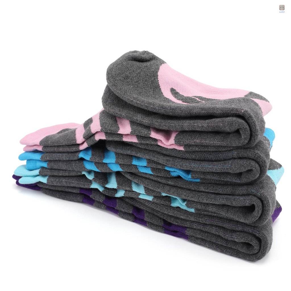 Lixada 2 Đôi Vớ Thể Thao Trượt Tuyết Dệt Kim Dày Thoáng Khí Nhanh Khô Chống Mài Mòn Cho Nữ