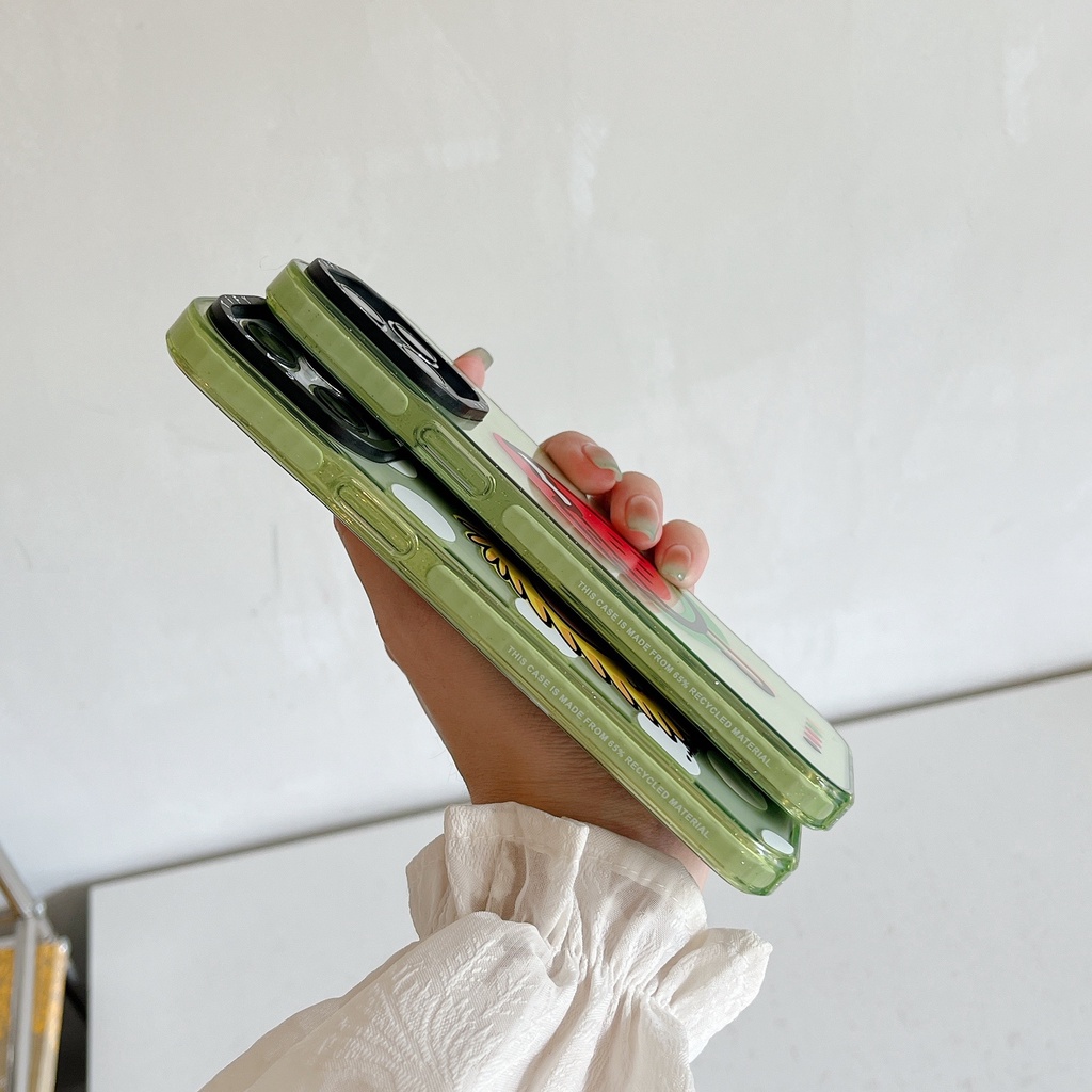 Ốp Điện Thoại Acrylic Cứng Trang Trí Kim Tuyến Hình Kem / Quái Vật Cho iPhone 15 14 13 12 11 Pro Max Plus