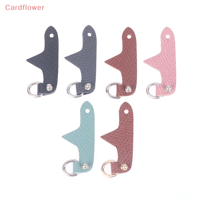 LONGCHAMP < Cardflower > Túi Đeo Chéo Vai Mini Bằng Da Thật Không Cần Đục Lỗ Có Dây Đeo Chuyển Đổi