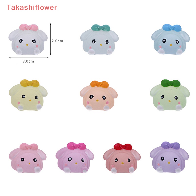 Bộ 5 Thỏ Dạ Quang Ba Chiều Dễ Thương Dùng Trang Trí DIY