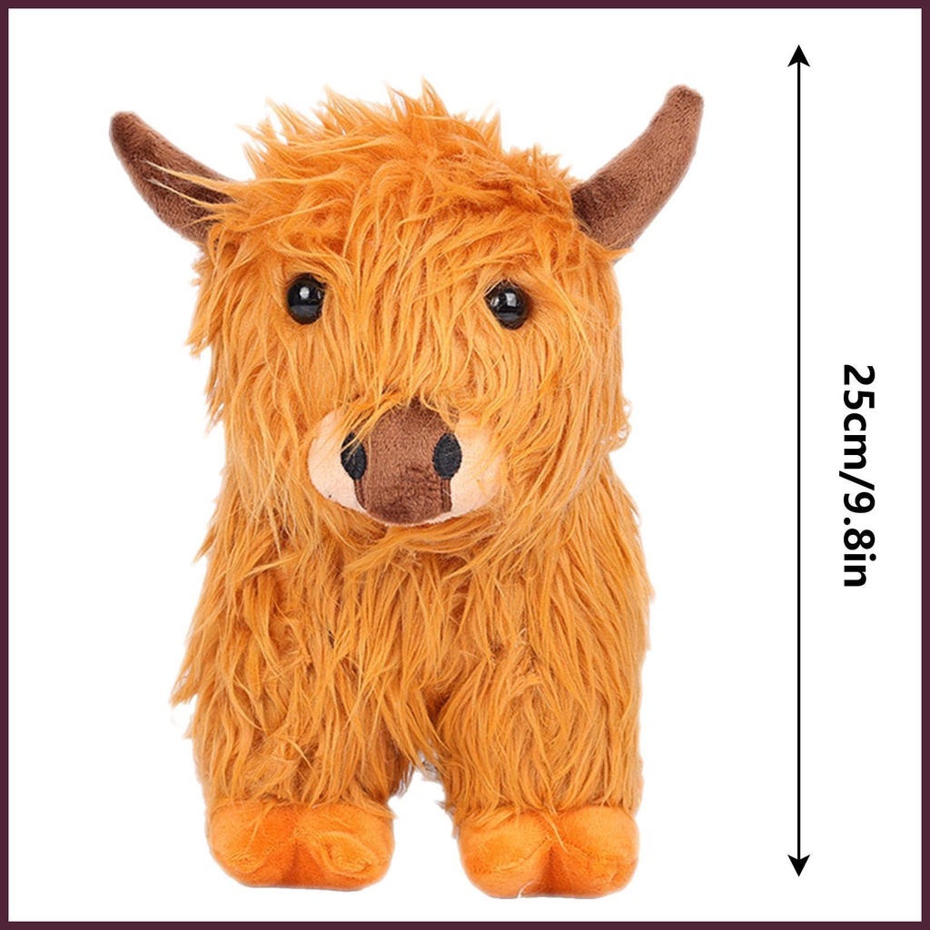 Bò Nhồi Bông 25cm Xinh Xắn Dùng Trong Trang Trí