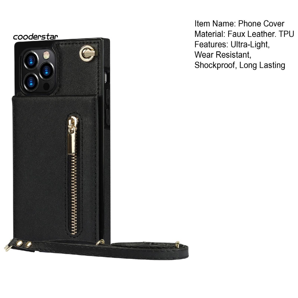 1 Set Bao Da Điện Thoại Mini Màu Sắc Sống Động Có Khóa Kéo Và Dây Đeo Cho iPhone 13