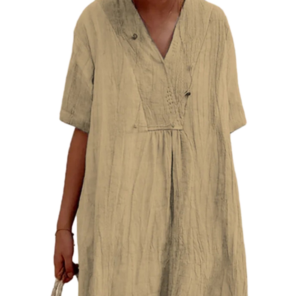 Đầm Tay Ngắn Thời Trang Mùa Hè Cho Nữ