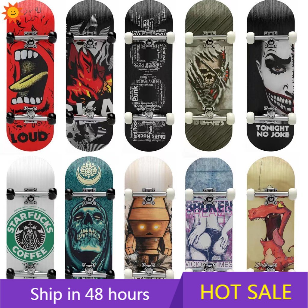 Ván Trượt Ngón Tay Bằng Hợp Kim Nhôm DIY Cho Trẻ Em Màu Tím peda LKZBR Jk