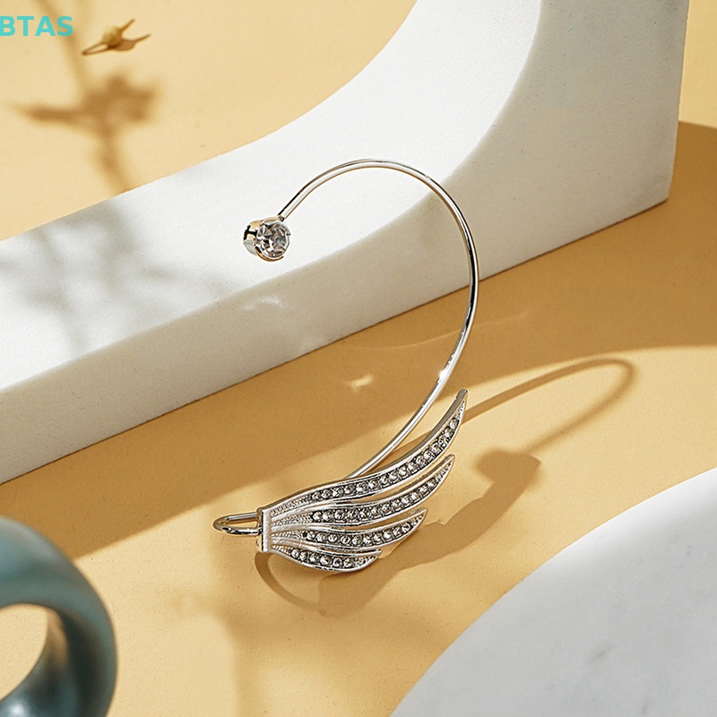 Khuyên Kẹp Vành Tai Kim Loại Mạ Pha Lê Lấp Lánh Ngọt Ngào Cho Nữ