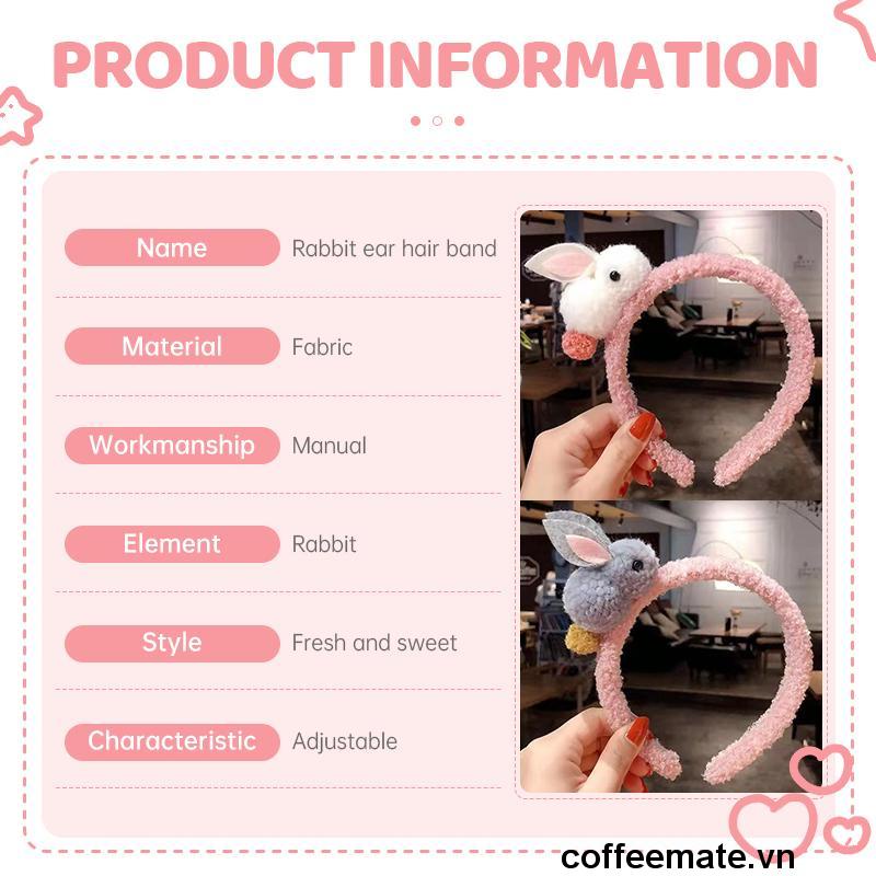 ⚡Băng Đô Cài Tóc Đính Tai Thỏ Dễ Thương Cho Bé Gái