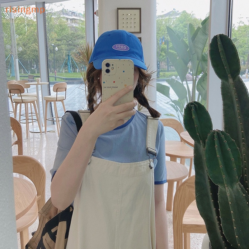 [risingmp] Mũ Lưỡi Trai Cotton Nhiều Màu Sắc Chống Nắng Dễ Phối Đồ Thời Trang Phong Cách Ins Xu Hướng Mùa Hè Unisex