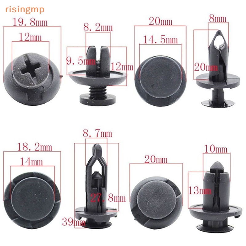 FENDER Set 40 Đinh Tán Bằng Nhựa Phụ Tùng Cho Xe Ô Tô