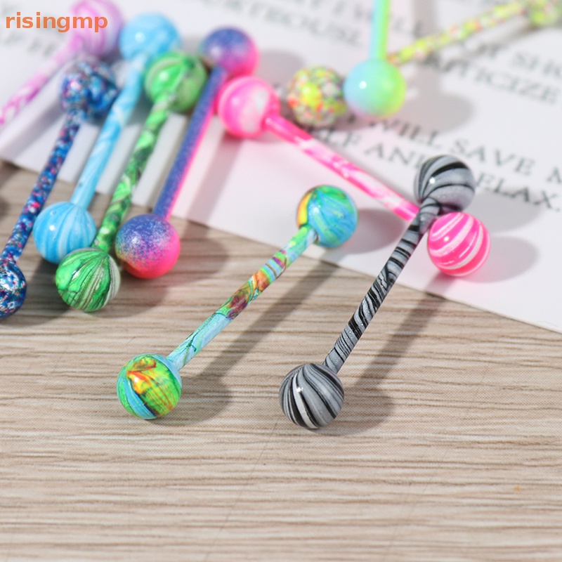 Set 10 Khuyên Lưỡi Bằng Thép Không Gỉ Cá Tính