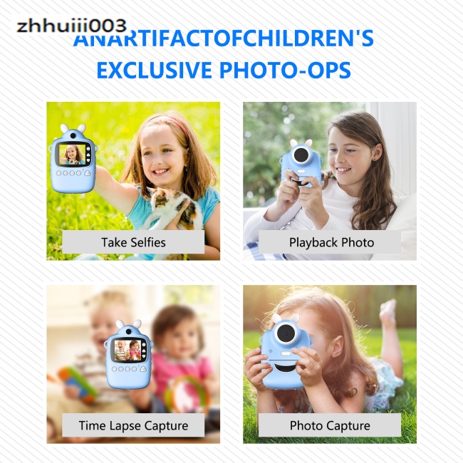 Máy Ảnh Tức Thì Mp3 ZHIHUI P1 2.4-inch HD Dành Cho Bé Gái