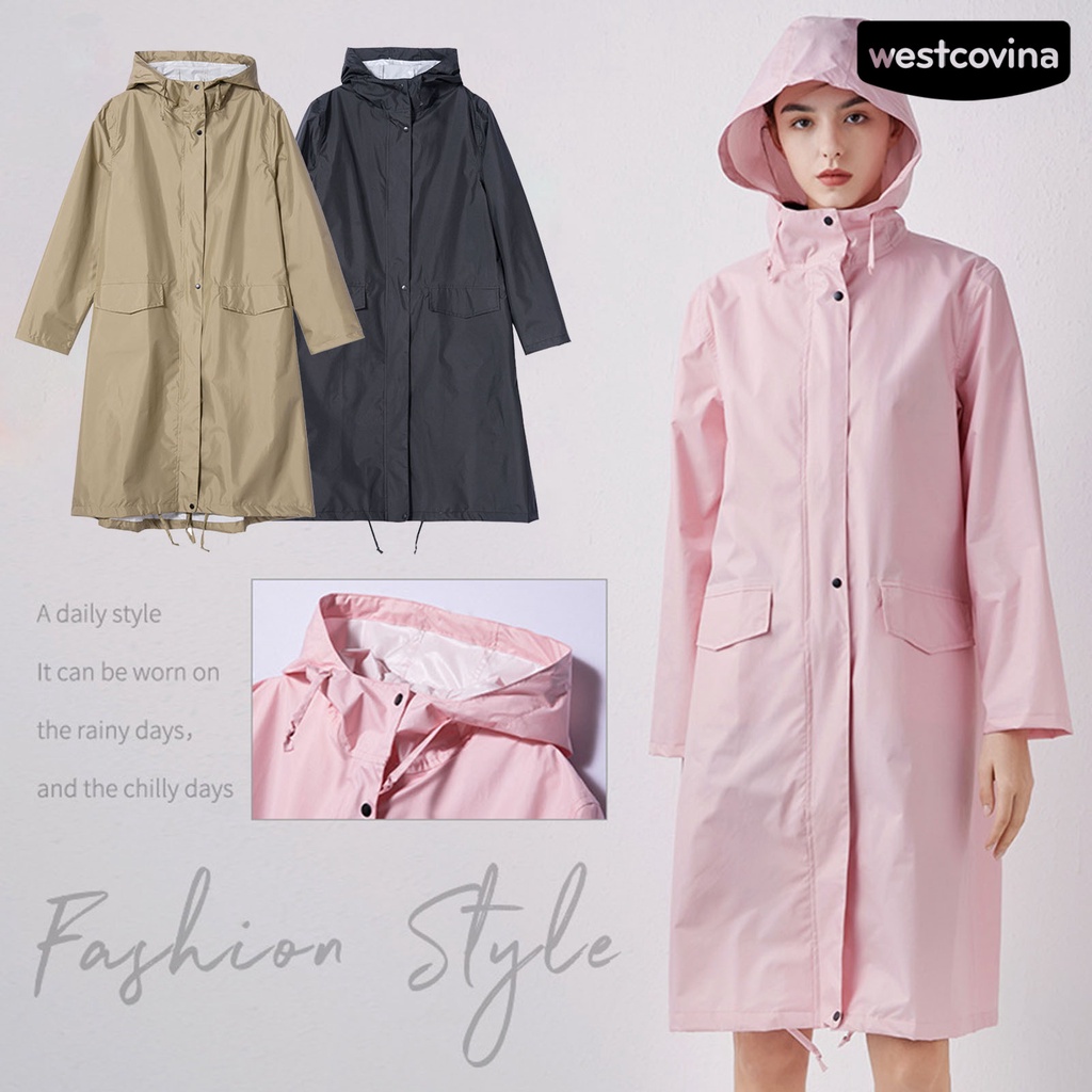 [COD]☁Áo Mưa Màu Sắc Trơn Chất Liệu Polyester 210D Chống Thấm Nước Tiện Dụng Cho Nam Và Nữ