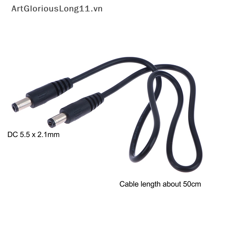 Dây Cáp Nối Nguồn DC 5.5X2.1Mm Male Sang 5.5X2.1Mm Male 12V 10A.