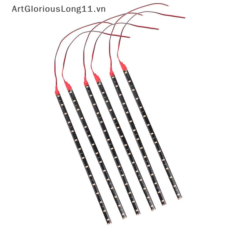 Set 6 Dải Đèn LED DC 12V Chống Thấm Nước Chuyên Dụng Cho Xe Hơi Xe Máy