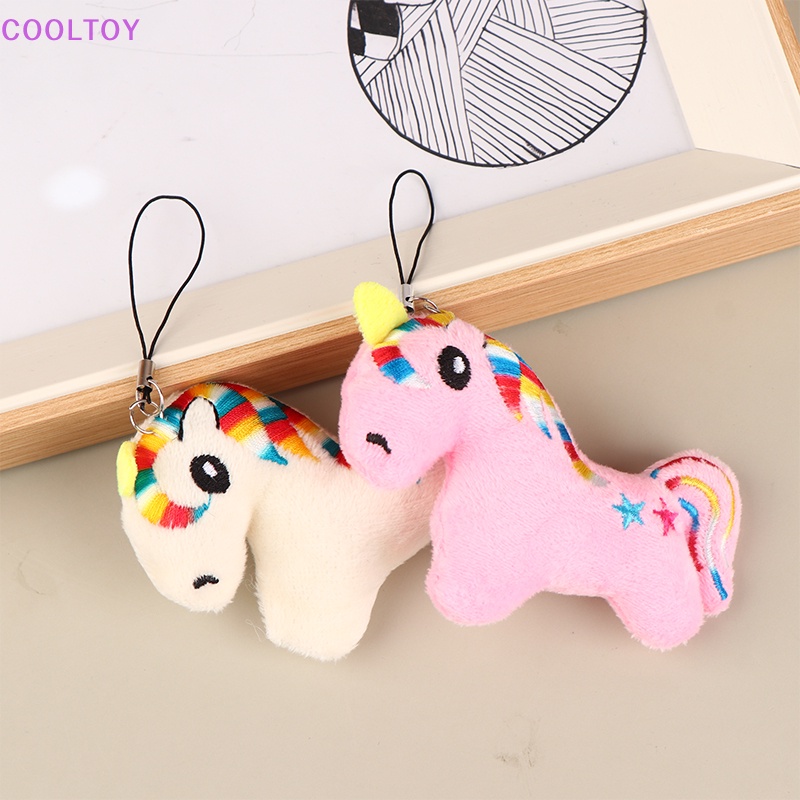 Móc Khóa Hình Ngựa Hoạt Hình 10CM Bằng Lông Nhung Nhiều Màu Sắc