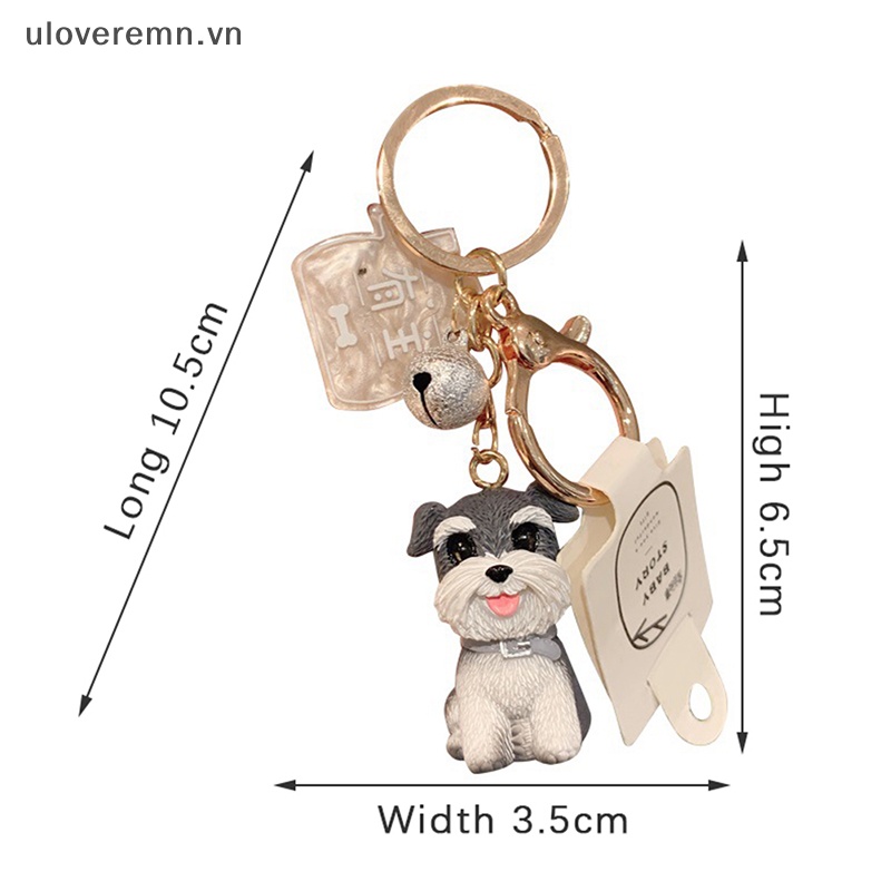 Uloveremn Móc Khóa Hình Cún Poodle Schnauzer Cho Nữ