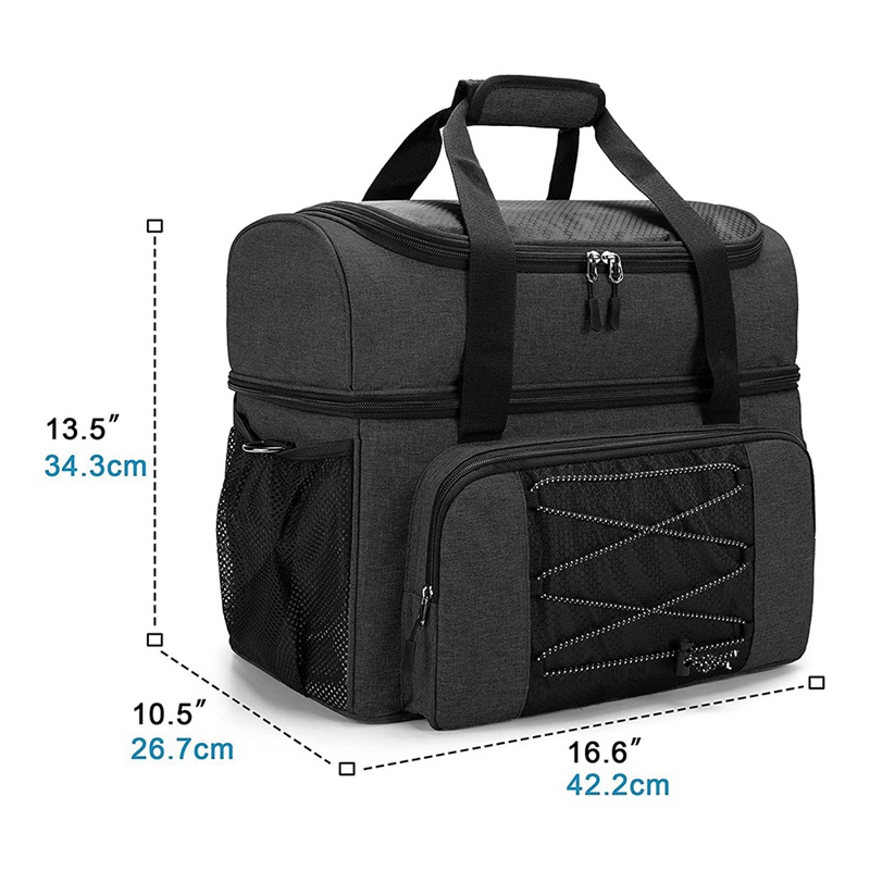 Túi Đựng Bowling Bằng Vải Oxford Kèm 2 Quả Bóng Và Giá Đỡ Có Thể Tháo Rời