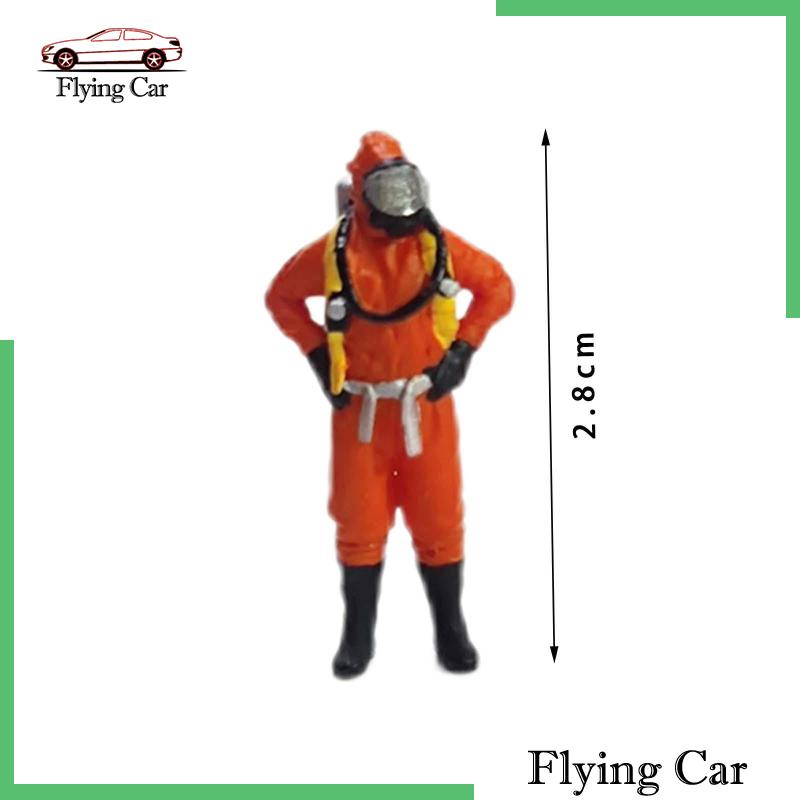 [Lzdjfmy2] 6x 1: 64 Người Lính Cứu Hỏa Trang Trí Tiểu Cảnh