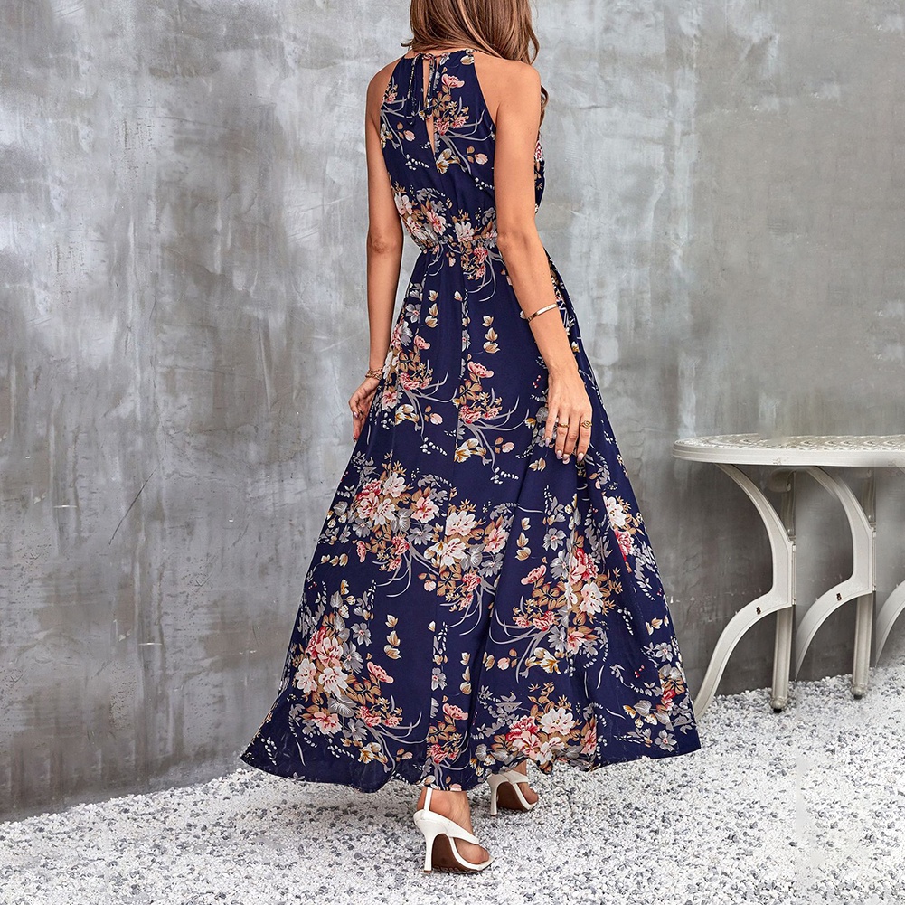 Đầm DàI SáT NáCh In Hoa ThờI Trang Cho Nữ