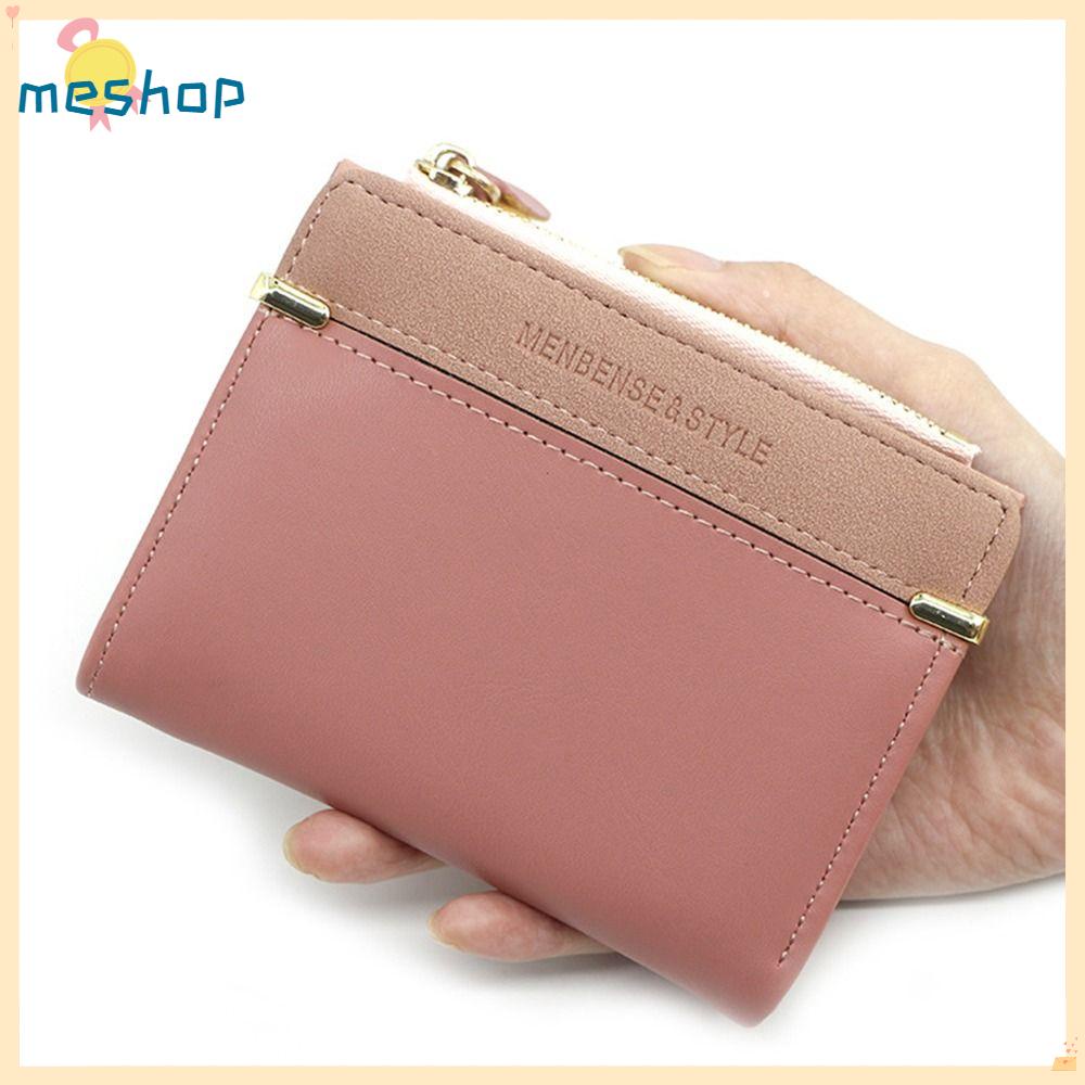 Ví Da PU Mini Đựng Thẻ Thiết Kế Xinh Xắn Cho Bạn Gái