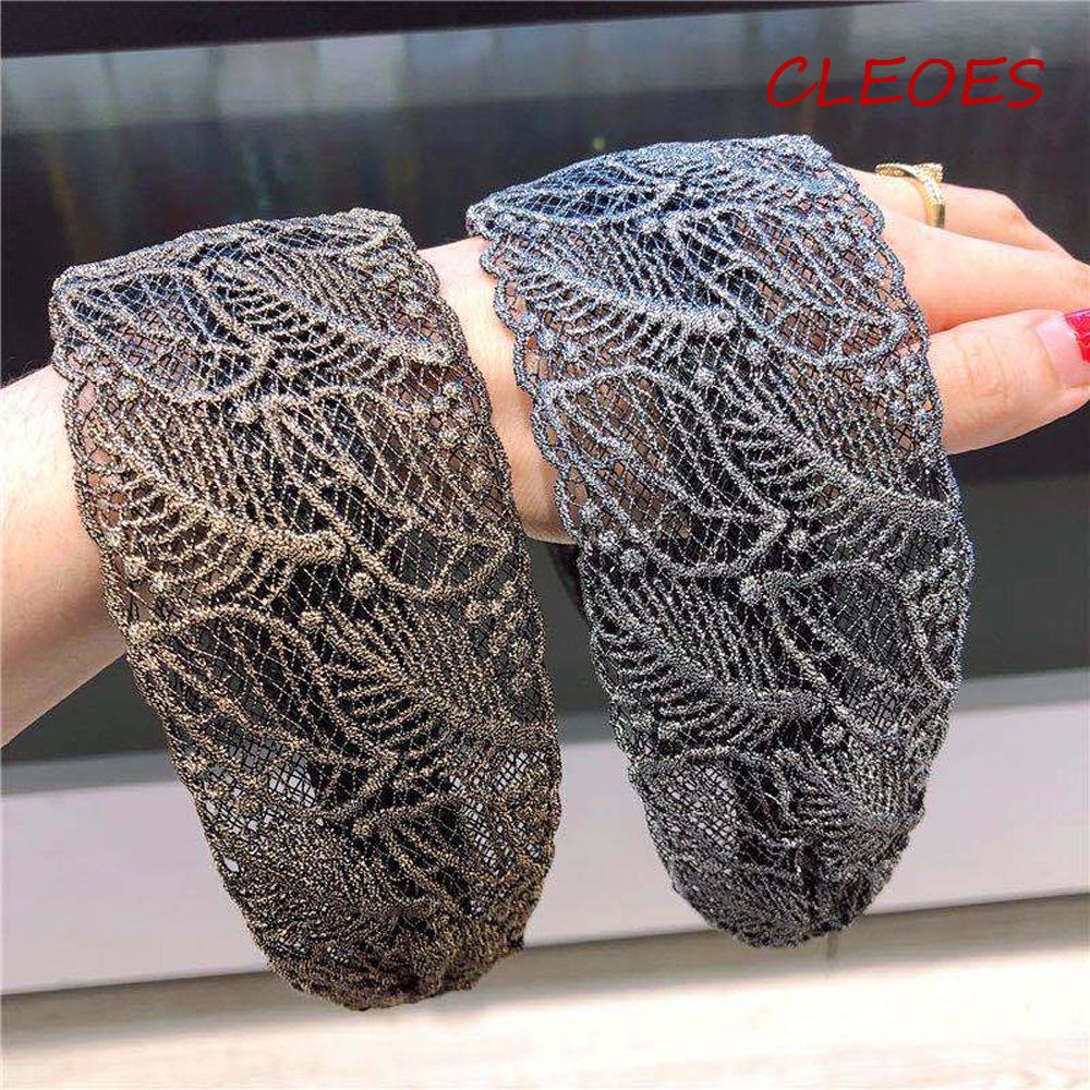 Băng Đô Cài Tóc Bằng Lụa Chống Trượt Thêu Họa Tiết Hoa Xinh Xắn Thời Trang Phong Cách Hàn Quốc Cho Nữ