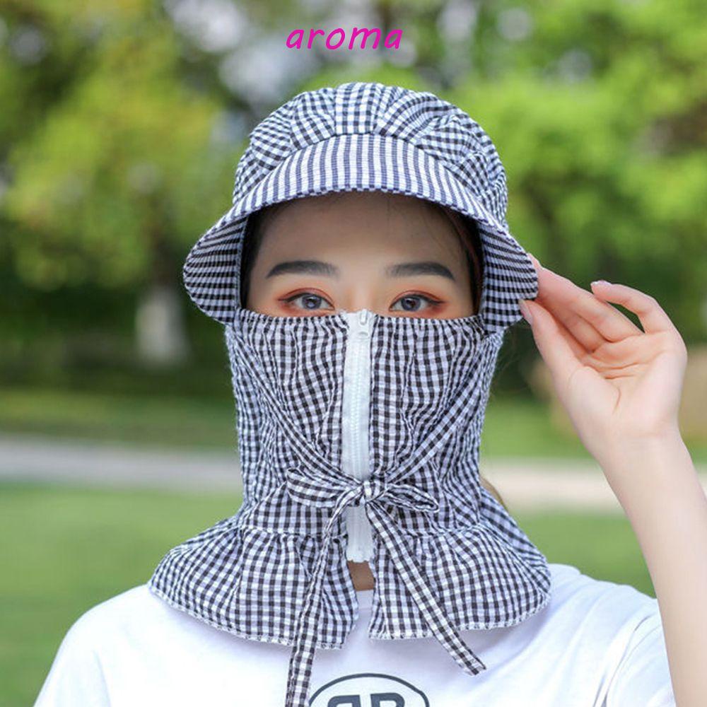 Nón Tai Bèo Chất Liệu Polyester Cotton Thoáng Khí Chống Tia UV Họa Tiết Kẻ Sọc Thời Trang Hàn Quốc Sự Bảo