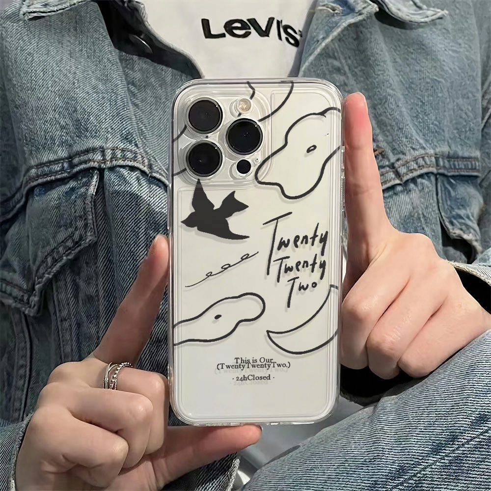 ✅Ốp Điện Thoại Mềm Chống Sốc Phong Cách Đơn Giản Cho Apple Iphone Max78 12 13 11 14pro6ins KLY8