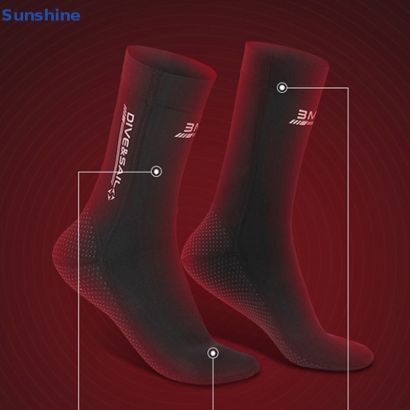 Đôi Vớ Lặn Biển Dày 3mm Giữ Ấm Chống Trượt Cho Nam Nữ