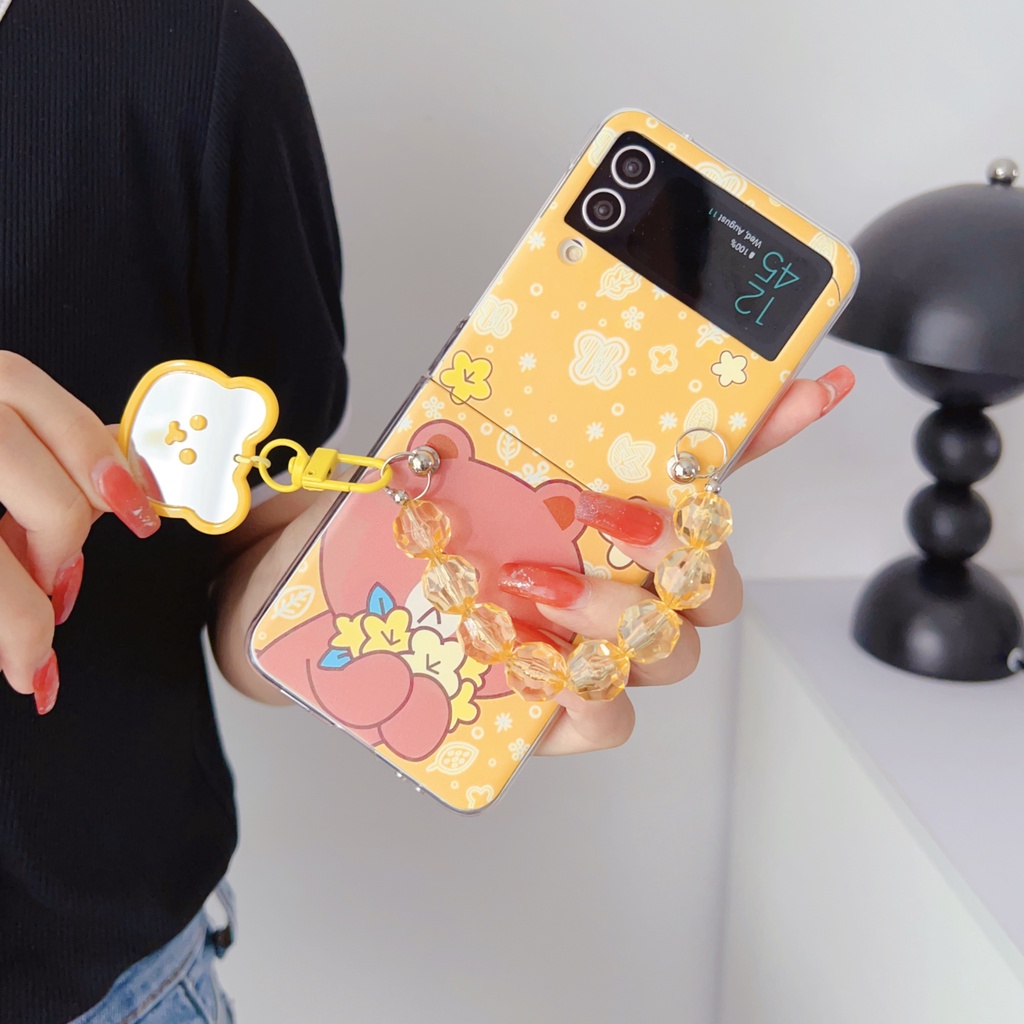 Ốp Điện Thoại PC Họa Tiết Hoạt Hình Anime Dễ Thương Cho Samsung Galaxy Z Flip 4 Z Flip 3 Samsung Z Flip4 Z Flip3