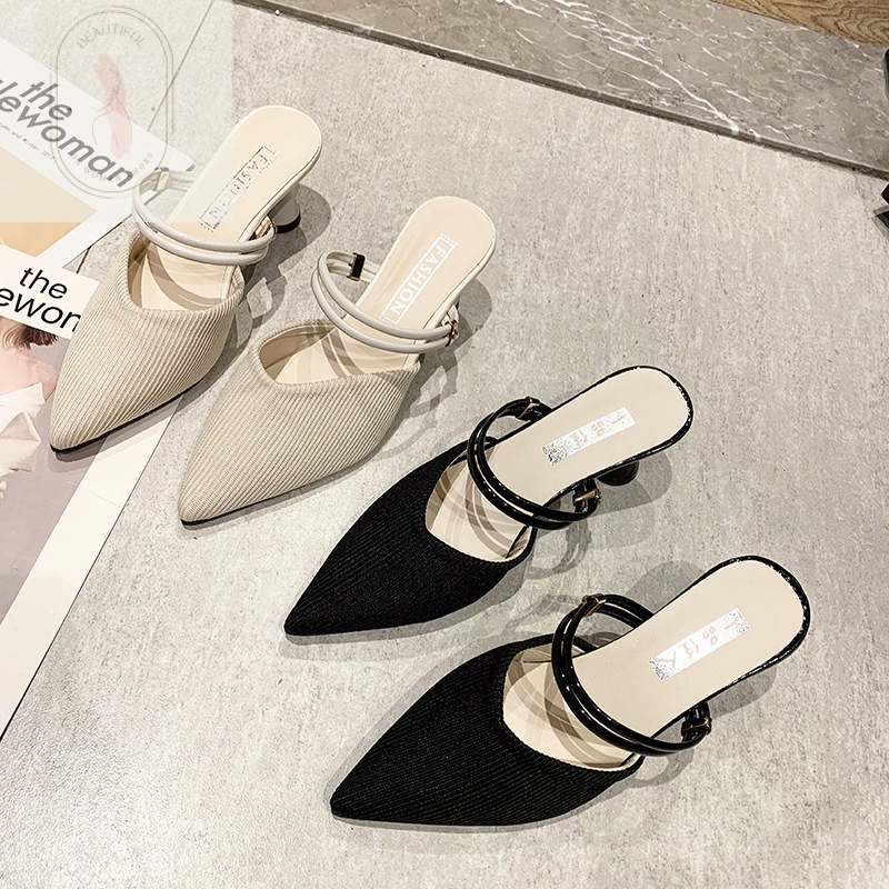 Giày Sandal Cao Gót Đế Dày Phẳng Quai Đeo Cài Khóa Mềm Thoải Mái Thời Trang Xuân Hè Mới Cho Nữ G0O6