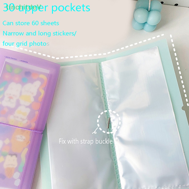 Set 30 Tờ Nhãn Dán Trong Suốt Dùng Trang Trí Album Ảnh Tiện Dụng