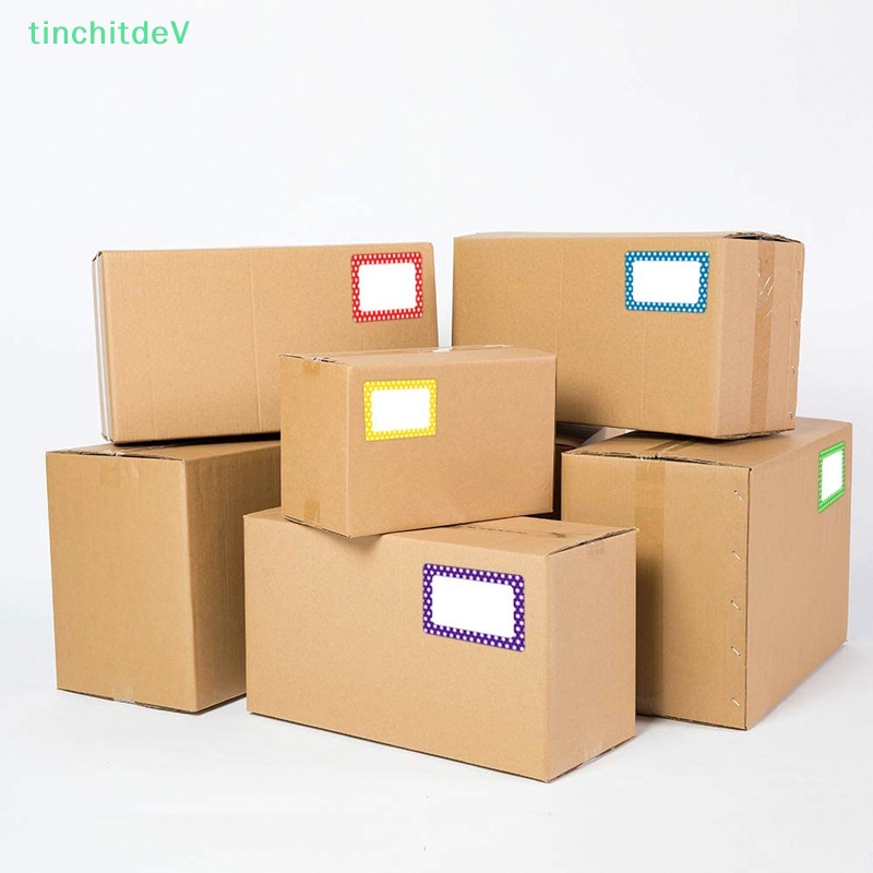 Set 150-300 Nhãn Dán Ghi Tên Hình Chữ Nhật Nhiều Màu Sắc