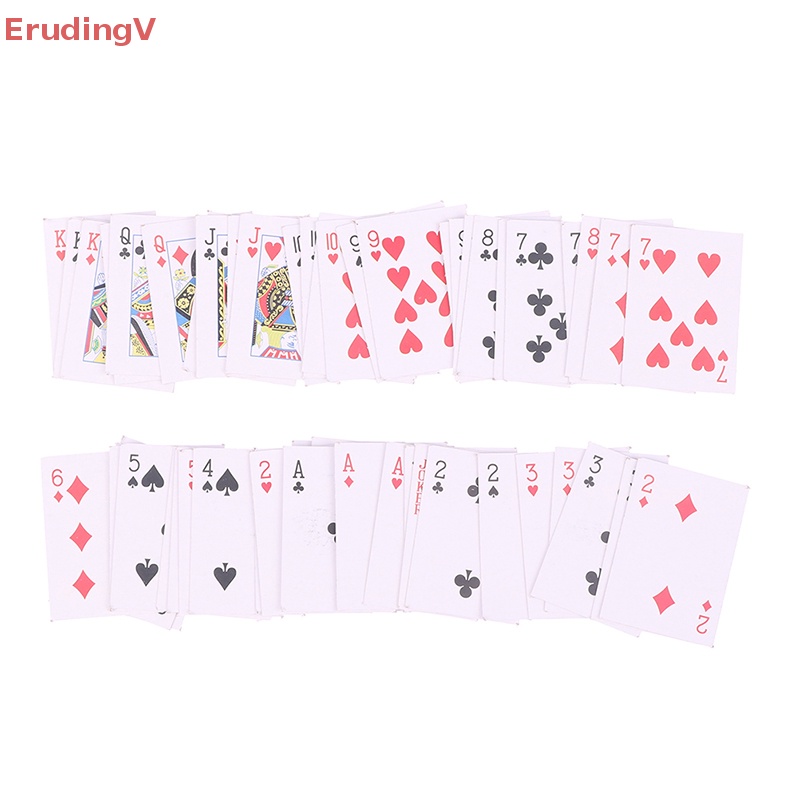 [ErudingV] Móc Khóa Mini Hình Lá Bài Poker Sáng Tạo Vui Nhộn Cho Nam Và Nữ [Mới]