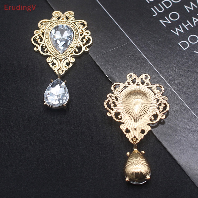 Ghim Cài Áo Hợp Kim Hình Giọt Nước Phẳng 26 * 48mm