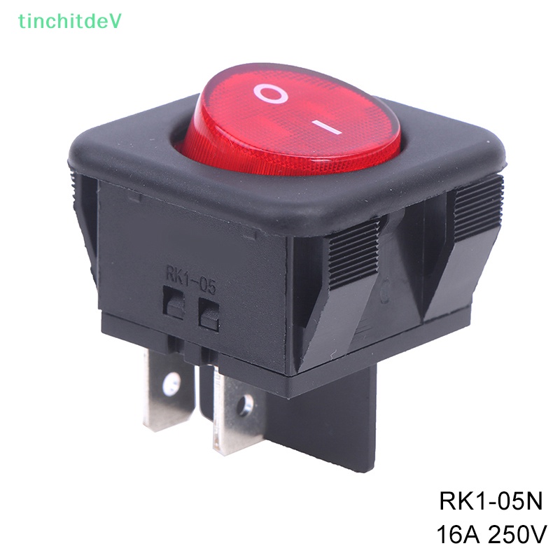 Công Tắc Rocker Mini 4Pins RK1-05N Chống Nước Chống Dầu Cho Tàu Thuyền