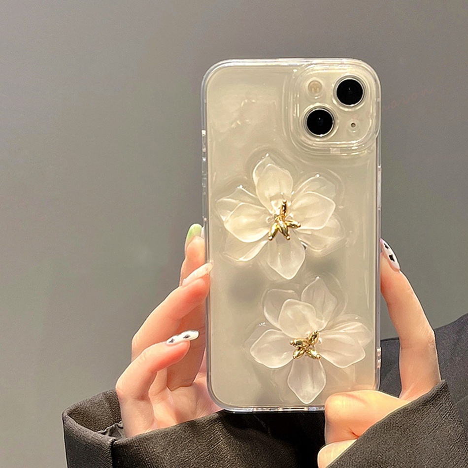 Ốp Điện Thoại Silicon Mềm Họa Tiết Hoa Cho iPhone 11 12 13 14 Pro MAX X XR XS MAX 6 6S 7 8 Plus SE 2020 11Pro 12pro 13Pro