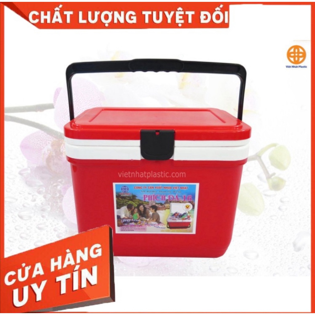 Phích đá vuông giữ nhiệt 12l 13l 16l 17l 18l  24l 38l 60l Việt Nhật (Thùng đá vuông đa năng) 3 lớp cao cấp