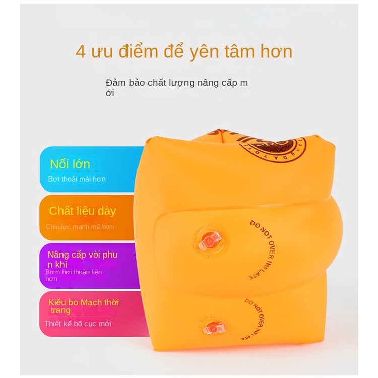Phao Bơi Đeo Cánh Tay Dày Dặn Chuyên Dùng Cho Bé