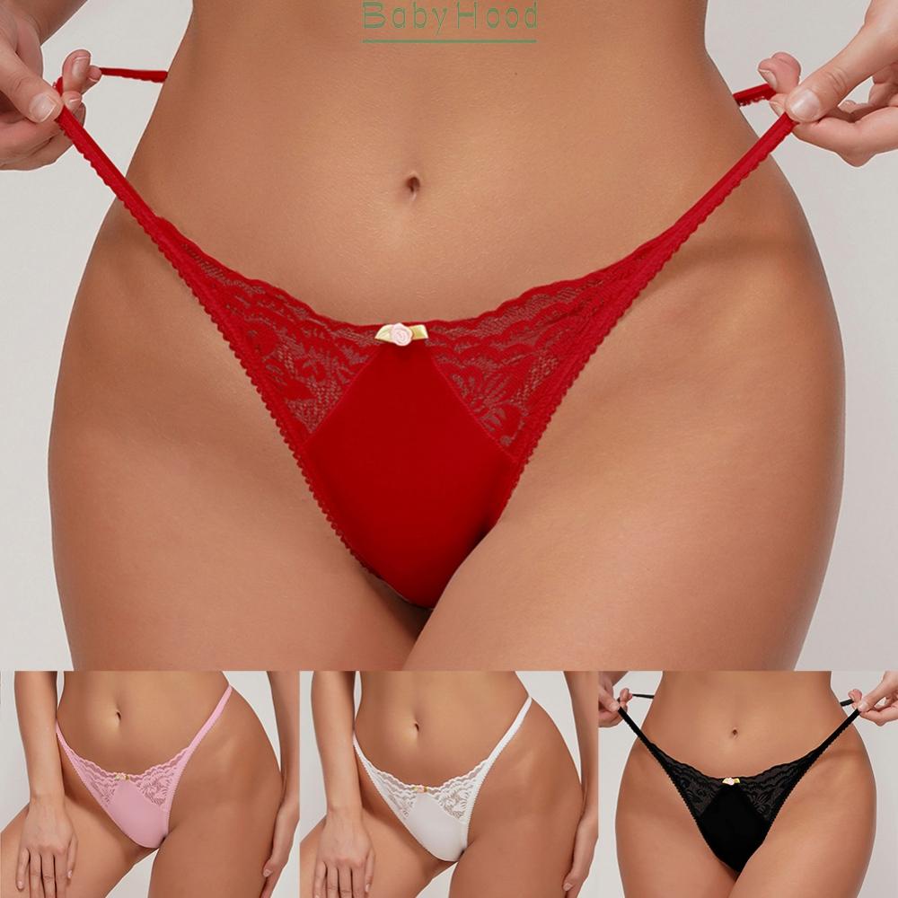 Ladies' Sexy Lace Lingerie Panties Briefs Underwear Knickers Thongs G String T Back#BBHOOD