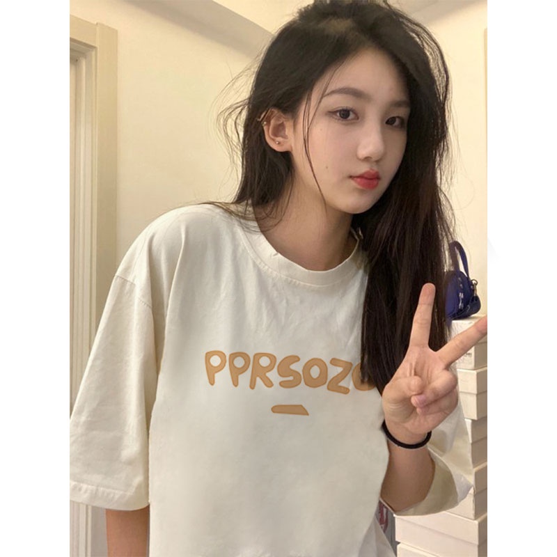 NRVP Áo Thun 100% Cotton Tay Ngắn Phong Cách Hàn Quốc Mới