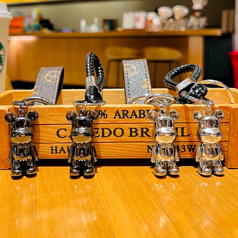 Móc Khóa Kim Loại Hình Chú Gấu Độc Đáo