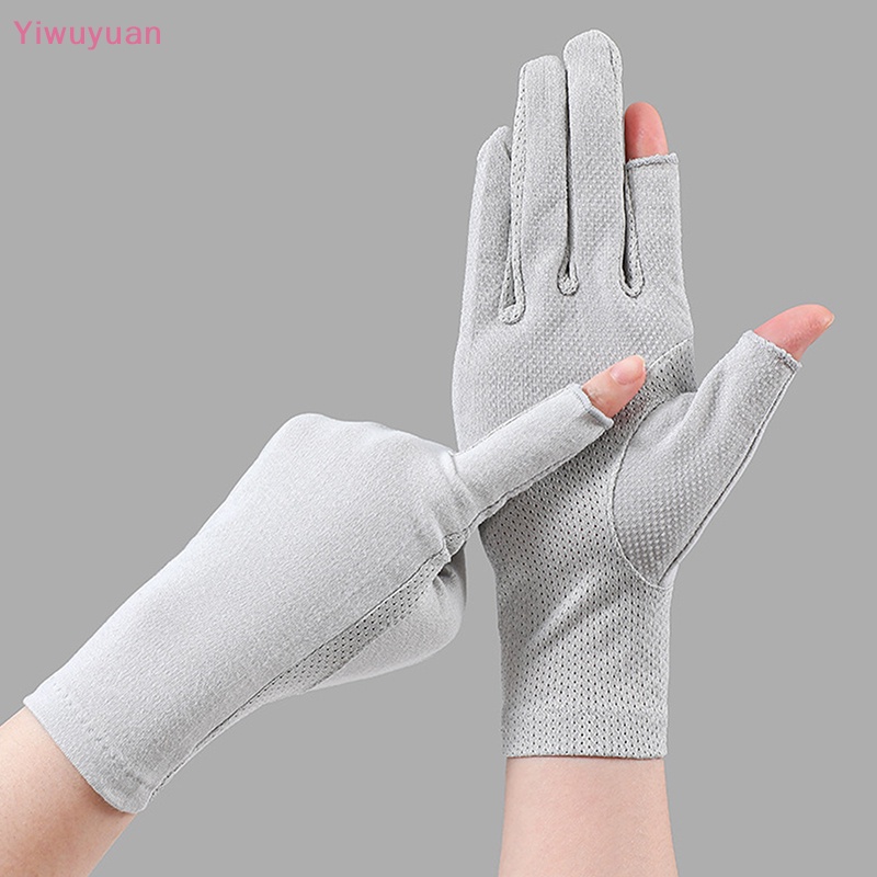 1 Đôi Găng Tay Lái Xe Mỏng Thoáng Khí Chống Tia UV Có Thể Chạm Màn Hình Cảm Ứng Mới